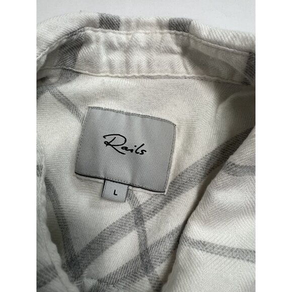 Rails Hunter Shirt in White Fog - Picture 4 of 5